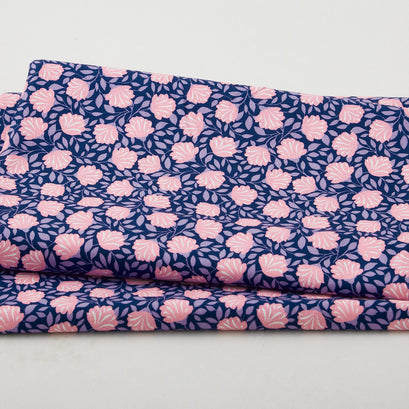 Walking on Sunshine - Budding Flowers Purple 2 Yard Cut