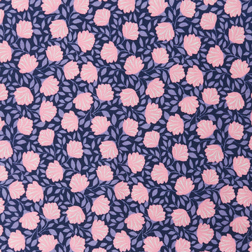 Walking on Sunshine - Budding Flowers Purple 2 Yard Cut