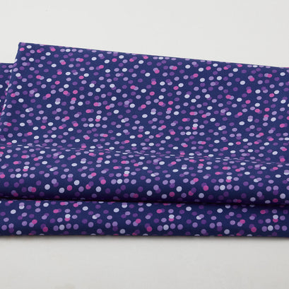 Walking on Sunshine - Fun Dots Blue 2 Yard Cut