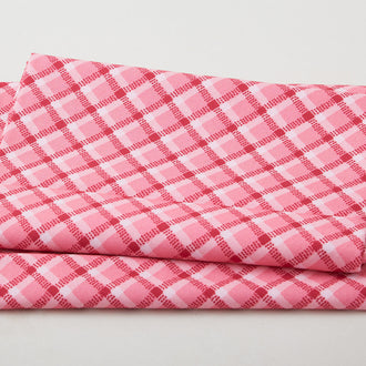 Walking on Sunshine - Tonal Plaid Pink 2 Yard Cut