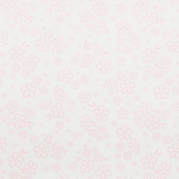 Walking on Sunshine - Small Pink Flowers White 2 Yard Cut
