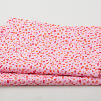 Walking on Sunshine - Fun Dots Pink 2 Yard Cut