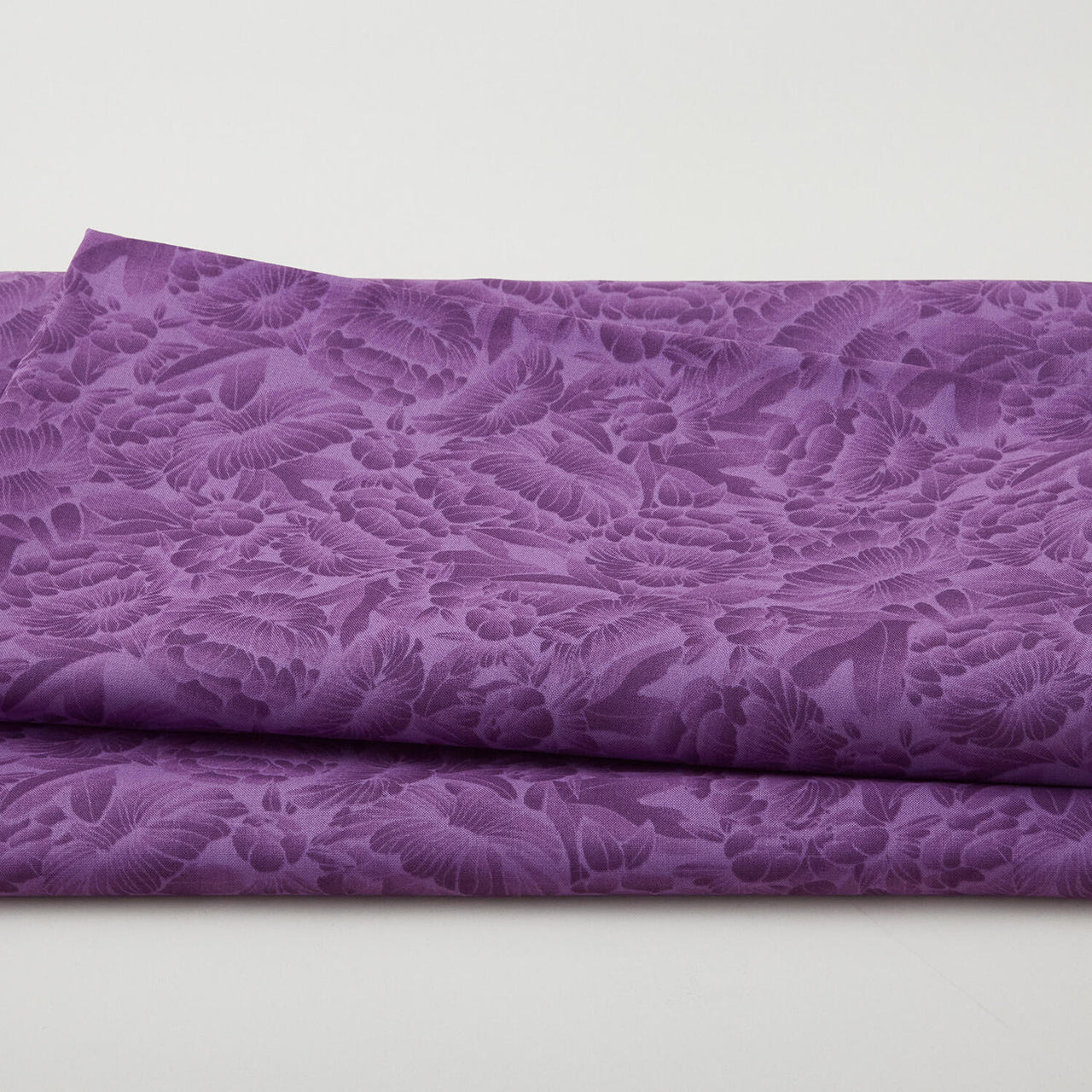 Florique 118" - Tonal Florique Flowers Purple 3 Yard Cut