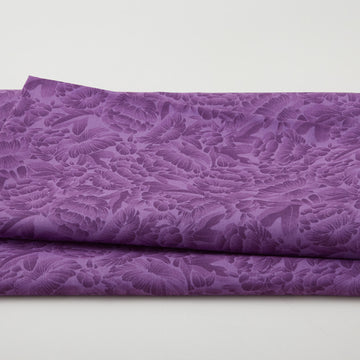 Florique 118" - Tonal Florique Flowers Purple 3 Yard Cut
