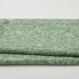 Florique 118" - Tonal Florique Flowers Olive Green 3 Yard Cut