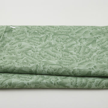 Florique 118" - Tonal Florique Flowers Olive Green 3 Yard Cut