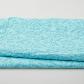 Florique 118" - Tonal Florique Flowers Aqua 3 Yard Cut
