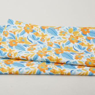 Sunlit Splendor Favorites - Large Wavy Floral Yellow 2 Yard Cut