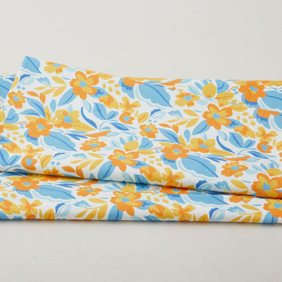 Sunlit Splendor Favorites - Large Wavy Floral Yellow 2 Yard Cut
