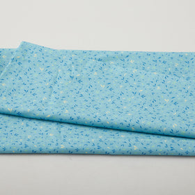 Sunlit Splendor Favorites - Tonal Leaves Blue 2 Yard Cut