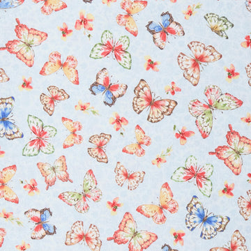 Lucinda Favorites - Tossed Butterflies Blue 2 Yard Cut