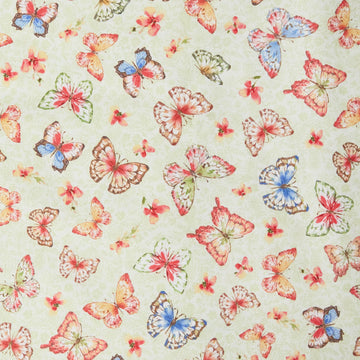 Lucinda Favorites - Tossed Butterflies Green 2 Yard Cut