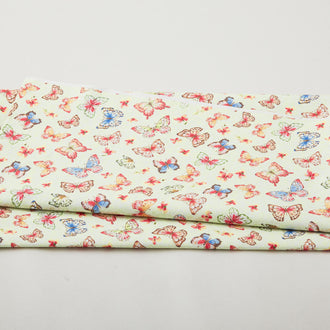 Lucinda Favorites - Tossed Butterflies Green 2 Yard Cut