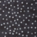 Frosty Snowflake - Poinsettia Black/Silver 3 Yard Cut