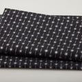 Frosty Snowflake - Stars In Line Black/Silver 3 Yard Cut