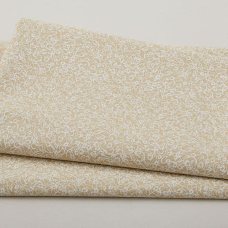 Colour Harmony - Flowers and Graphics Beige 2 Yard Cut