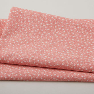 Colour Rhythm - Dots and Flowers Rose 2 Yard Cut