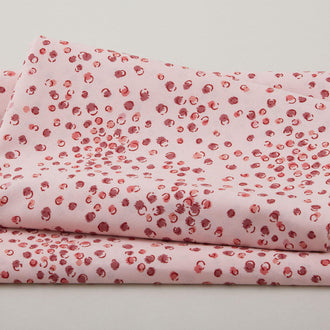 Colour Rhythm - Dots and Circles Rose 2 Yard Cut