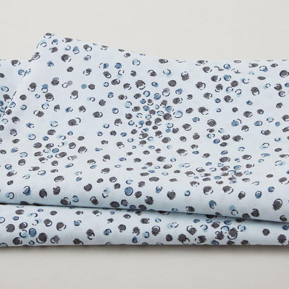 Colour Rhythm - Dots and Circles Light Blue 2 Yard Cut