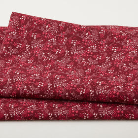 Filippa's Line - Flowers Lines & Dots Red 2 Yard Cut