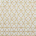 Frosty Snowflake - Geometric Star Cream/Gold Metallic 2 Yard Cut