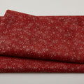Frosty Snowflake - Sprinkle Red/Silver Metallic 2 Yard Cut