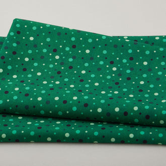 Quilting Rainbow - Different Dots Green 2 Yard Cut