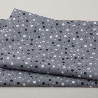 Quilting Rainbow - Different Dots Grey 2 Yard Cut