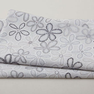 Spot on Flower - Dotted Flowers Beige 2 Yard Cut