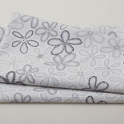 Spot on Flower - Dotted Flowers Beige 2 Yard Cut