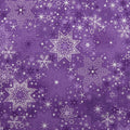 Star Sprinkle - Snowflakes Lilac Silver 2 Yard Cut