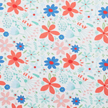 Sweetie - Tossed Flowers White 2 Yard Cut