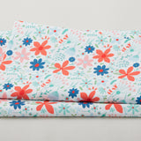 Sweetie - Tossed Flowers White 2 Yard Cut
