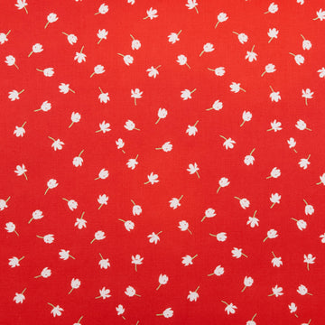 Sweetie - Small White Daisy Red 2 Yard Cut