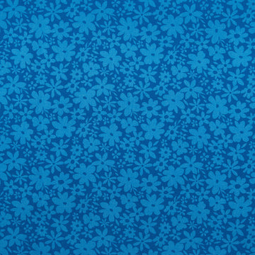 Sweetie - Monochromatic Flowers Blue 2 Yard Cut
