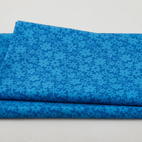 Sweetie - Monochromatic Flowers Blue 2 Yard Cut