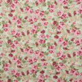 Floral Fling Garden - Packed Floral over Plaid Green 2 Yard Cut