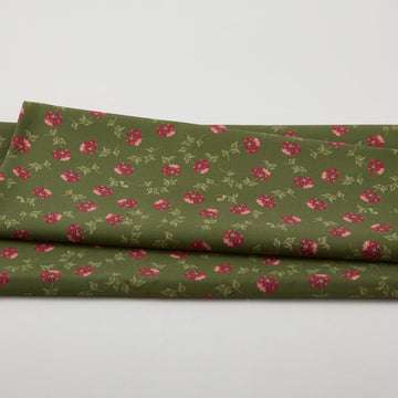 Floral Fling Garden - Rose Allover Green 2 Yard Cut