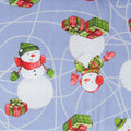 Playful Snowman Novelty - Blue 2 Yard Cut