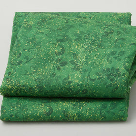 Festive Floral Silhouettes - Green 2 Yard Cut