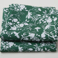 Vintage Green Botanical Print - Green 2 Yard Cut