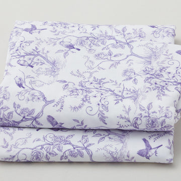 Vintage Botanical Print - White 2 Yard Cut