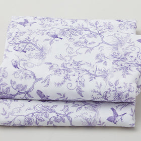 Vintage Botanical Print - White 2 Yard Cut