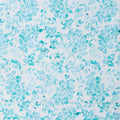 Blue Green Baroque Blossom Print - White 2 Yard Cut