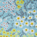 Yellow & White Garden - Soft Blue 2 Yard Cut