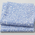 Rustic Blue Ditsy Floral - White 2 Yard Cut