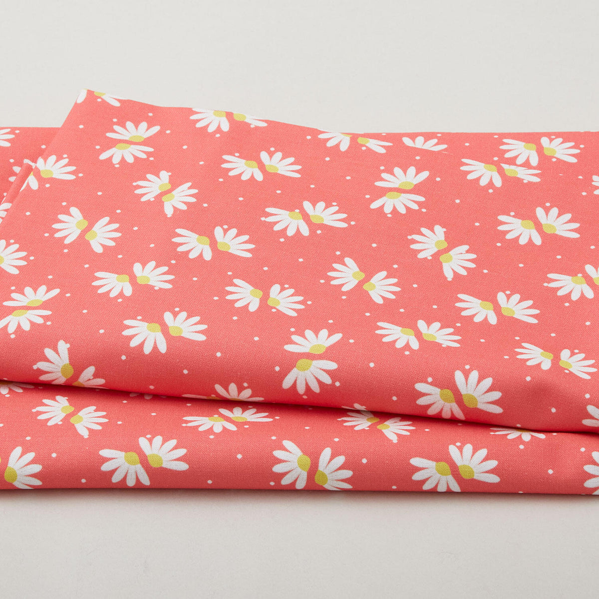 The Bright Side - Daisies and Dots Pink 2 Yard Cut