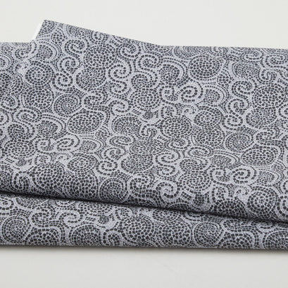 Simply Prints - Mosaic Dark Gray 2 Yard Cut