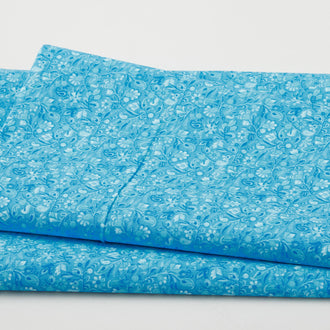 Simply Prints - Paisley Vines Blue 2 Yard Cut