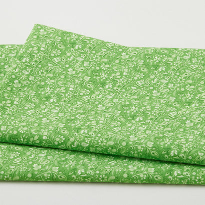 Simply Prints - Paisley Vines Green 2 Yard Cut